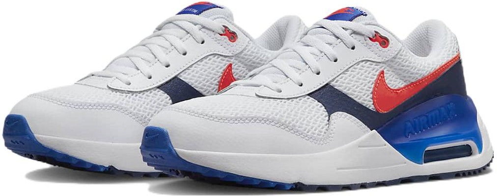 (Youth) Nike Air Max SYSTM 'White Royal Crimson' DQ0284-101 Lookbook (Youth) Nike Air Max SYSTM 'White Royal Crimson' DQ0284-101