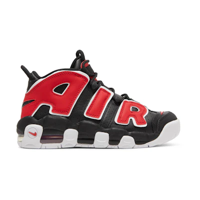 (Youth) Nike Air More Uptempo 'Black University Red'