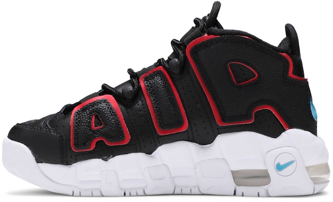 Nike Air More Uptempo 中幫 復古籃球鞋 GS 黑紅 Lookbook Nike Air More Uptempo 中幫 復古籃球鞋 GS 黑紅