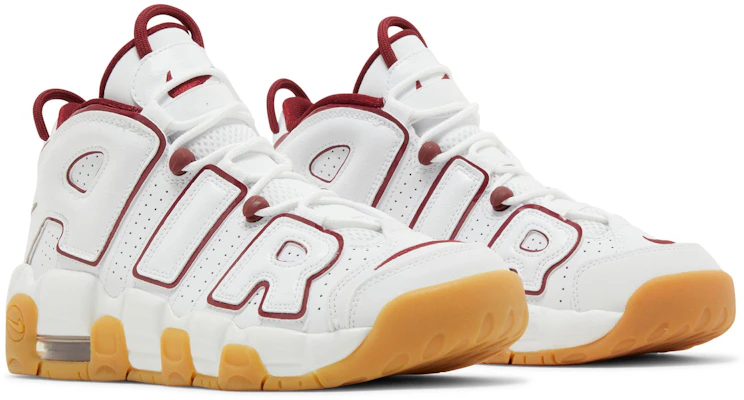(Youth) Nike Air More Uptempo 'White Team Red Gum' FJ2846-100 Cheap (Youth) Nike Air More Uptempo 'White Team Red Gum' FJ2846-100