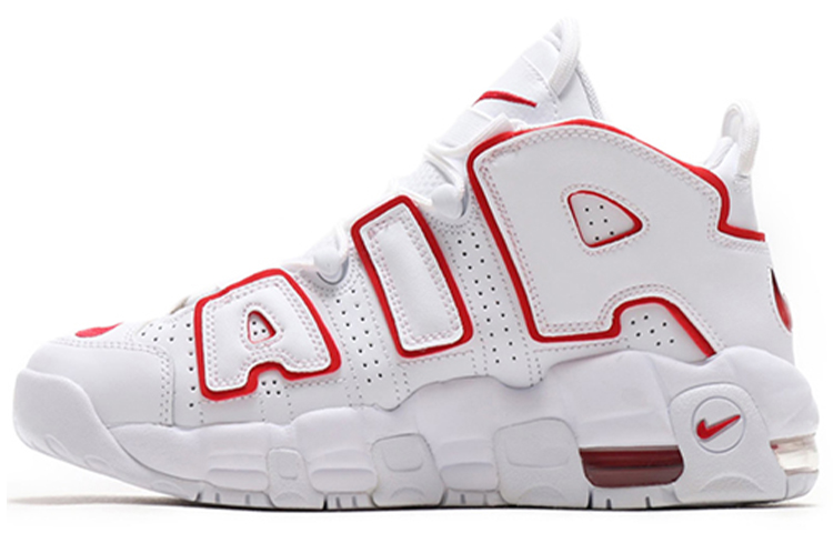 (Youth) Nike Air More Uptempo 'White Varsity Red' 415082-108