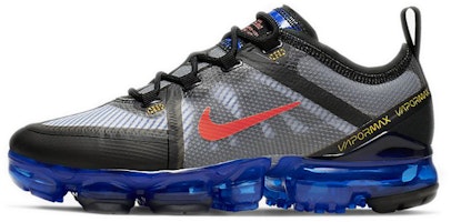 (Youth) Nike Air VaporMax 2019 'Black Hyper Blue' AJ2616-007 (Youth) Nike Air VaporMax 2019 'Black Hyper Blue' AJ2616-007