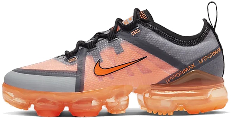 (Youth) Nike Air VaporMax 2019 'Grey Total Orange' AJ2616-013 Buy (Youth) Nike Air VaporMax 2019 'Grey Total Orange' AJ2616-013