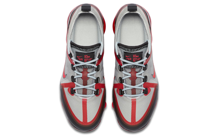 (Youth) Nike Air VaporMax 2019 'Light Smoke Grey University Red' 圖 4