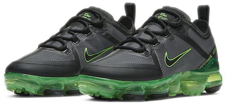 Nike VaporMax 2019 低筒 跑步鞋 GS 黑灰綠 Lookbook Nike VaporMax 2019 低筒 跑步鞋 GS 黑灰綠