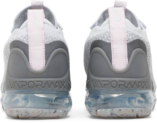(JR) Nike Air VaporMax 2021 Flyknit 'Pure Platinum Pink Foam' Wanita Sneaker DB1550-004 Details for (JR) Nike Air VaporMax 2021 Flyknit 'Pure Platinum Pink Foam' Wanita Sneaker DB1550-004