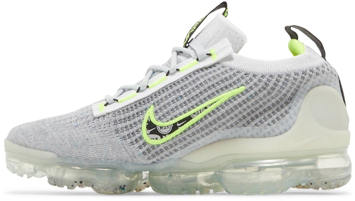 (Youth) Nike Air VaporMax 2021 Flyknit 'Wolf Grey Volt' DB1550-005 Lookbook (Youth) Nike Air VaporMax 2021 Flyknit 'Wolf Grey Volt' DB1550-005