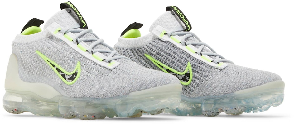 (Youth) Nike Air VaporMax 2021 Flyknit 'Wolf Grey Volt' DB1550-005 Cheap (Youth) Nike Air VaporMax 2021 Flyknit 'Wolf Grey Volt' DB1550-005