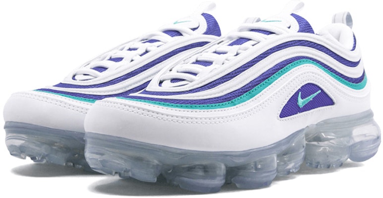 (Youth) Nike Air VaporMax 97 'White Indigo Burst' AQ2657-100 Lookbook (Youth) Nike Air VaporMax 97 'White Indigo Burst' AQ2657-100