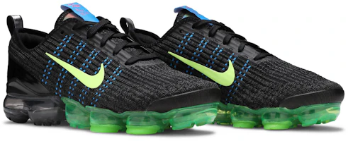 Cheap Nike VaporMax Flyknit 3.0 低筒 跑步鞋 GS 黑綠藍