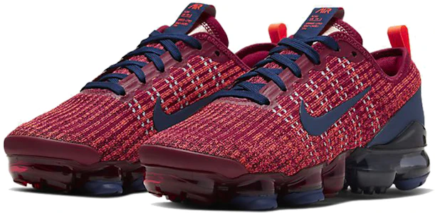 Nike VaporMax Flyknit 3.0 低幫 跑步鞋 GS 紅藍黑 Lookbook Nike VaporMax Flyknit 3.0 低幫 跑步鞋 GS 紅藍黑