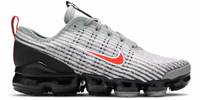 (Youth) Nike Air VaporMax Flyknit 3 'Particle Grey University Red' BQ5238-006 (Youth) Nike Air VaporMax Flyknit 3 'Particle Grey University Red' BQ5238-006