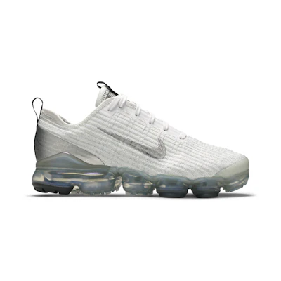 (Youth) Nike Air VaporMax Flyknit 3 'White Silver'