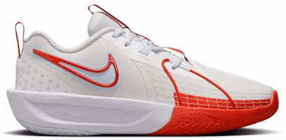 (Youth) Nike Air Zoom GT Cut 3 'White Picante Red' FD7033-101 (Youth) Nike Air Zoom GT Cut 3 'White Picante Red' FD7033-101