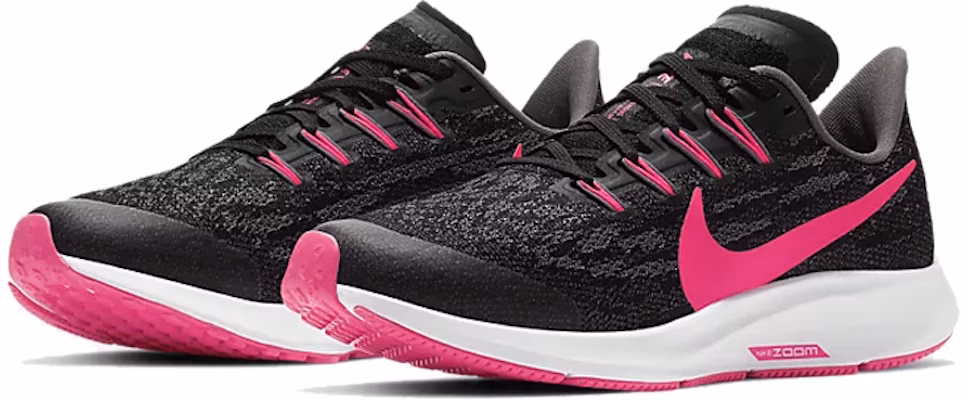 (Youth) Nike Air Zoom Pegasus 36 'Black Hyper Pink' AR4149-062 Lookbook (Youth) Nike Air Zoom Pegasus 36 'Black Hyper Pink' AR4149-062