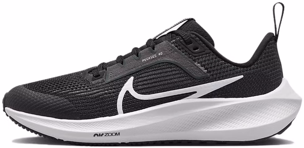 youth-nike-air-zoom-pegasus-40-black-white-dx-2498-001
