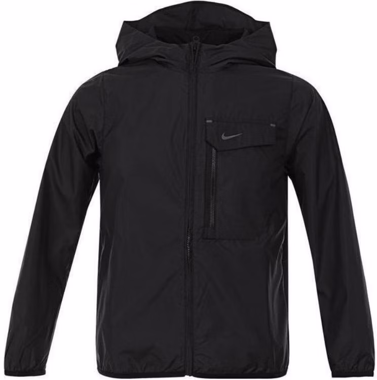 youth-nike-black-zip-up-jacket-solid-color-comfortable-long-sleeve-for-teens-fz-4905-010