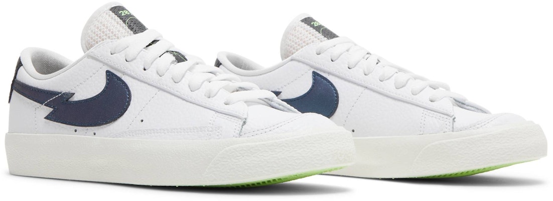 Nike Blazer Low 閃電斷勾 潮流休閒 低幫 板鞋 GS 白綠 Cheap Nike Blazer Low 閃電斷勾 潮流休閒 低幫 板鞋 GS 白綠
