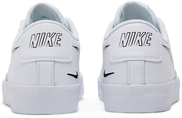 (Youth) Nike Blazer Low '77 GS 'Sketch - White Black' DM7819-100 Details for (Youth) Nike Blazer Low '77 GS 'Sketch - White Black' DM7819-100