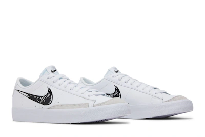 (Youth) Nike Blazer Low '77 GS 'Sketch - White Black' DM7819-100