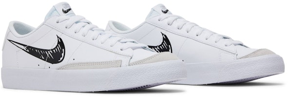 (JR) Nike Blazer Low '77 GS 'Sketch - Putih Hitam' DM7819-100 Cheap (JR) Nike Blazer Low '77 GS 'Sketch - Putih Hitam' DM7819-100