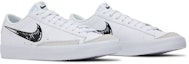 Cheap (JR) Nike Blazer Low '77 GS 'Sketch - Putih Hitam' DM7819-100