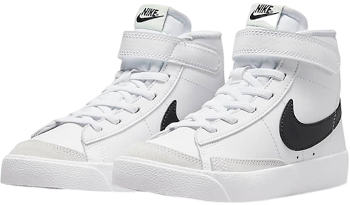 (JR) Nike Blazer Mid '77 'Putih Hitam Volt' DA4087-109 Lookbook (JR) Nike Blazer Mid '77 'Putih Hitam Volt' DA4087-109