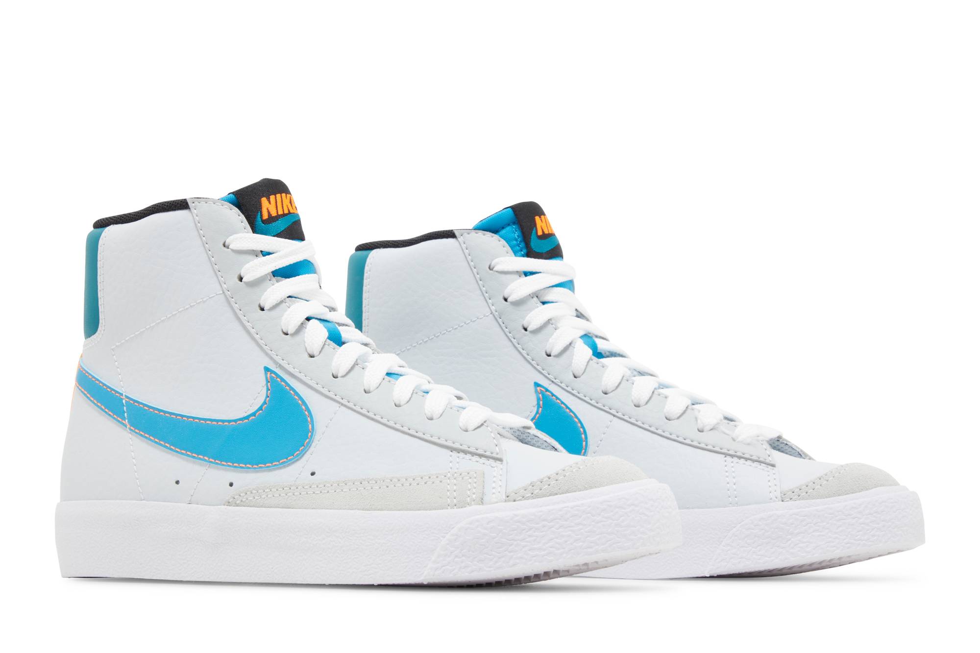 Cheap 耐吉 Blazer Mid 77 休閒 耐磨 中幫 板鞋 GS 灰藍