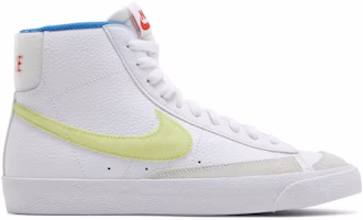 (Youth) Nike Blazer Mid '77 GS 'White Lemon Twist Blue' DQ1042-100 (Youth) Nike Blazer Mid '77 GS 'White Lemon Twist Blue' DQ1042-100