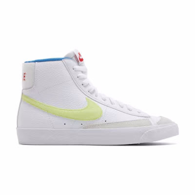 (Youth) Nike Blazer Mid '77 GS 'White Lemon Twist Blue'