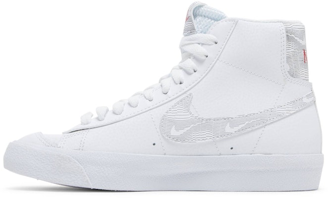 (Youth) Nike Blazer Mid '77 GS 'White Logo Print' DJ4624-100 Lookbook (Youth) Nike Blazer Mid '77 GS 'White Logo Print' DJ4624-100
