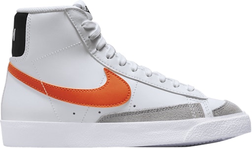 耐吉 Blazer Mid ‘77 防滑耐磨 中幫 板鞋 GS 白橙 Buy 耐吉 Blazer Mid ‘77 防滑耐磨 中幫 板鞋 GS 白橙