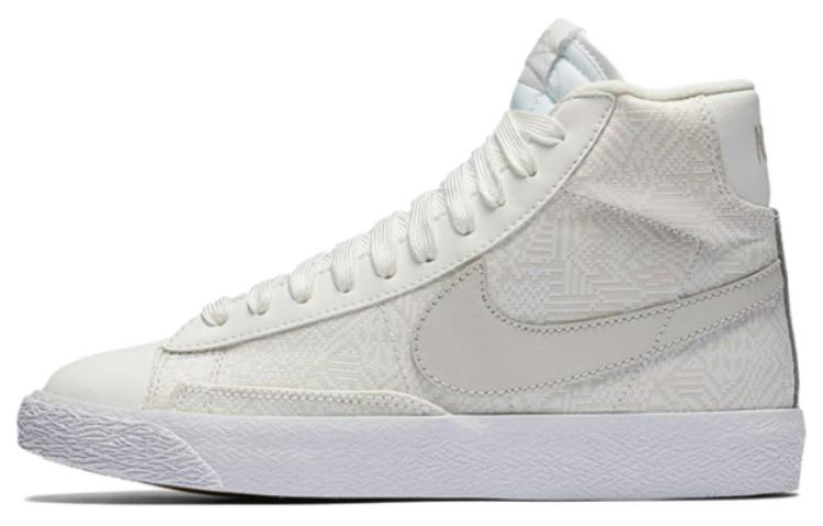 (Youth) Nike Blazer Mid SE 'White Light Bone Pattern'
