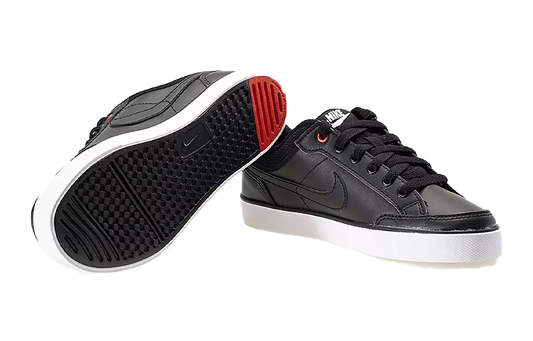 Purchase (JR) Nike Capri 3 LTR Leder ''Schwarz Weiß'' 579947-014