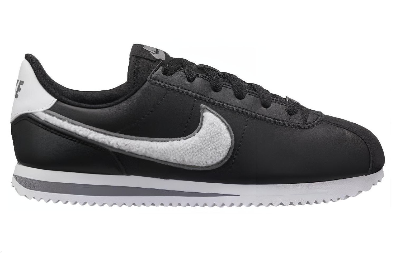 Order (JR) 耐克Cortez基本款皮革SE '黑色绒布钩' AA3496-002