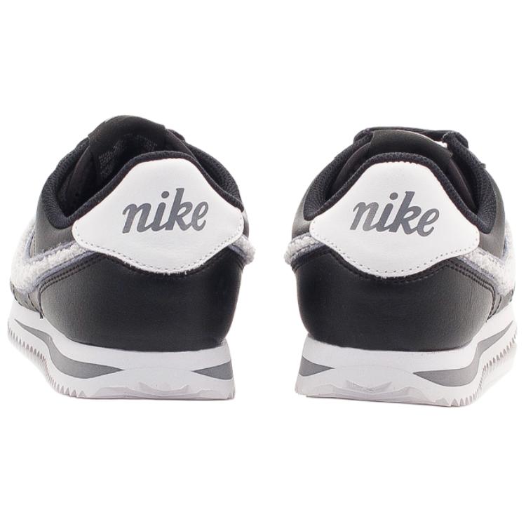 Shop (JR) 耐克Cortez基本款皮革SE '黑色绒布钩' AA3496-002