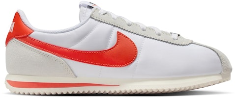(Youth) Nike Cortez Textile White Sail Picante Red IH7654-100 (Youth) Nike Cortez Textile White Sail Picante Red IH7654-100
