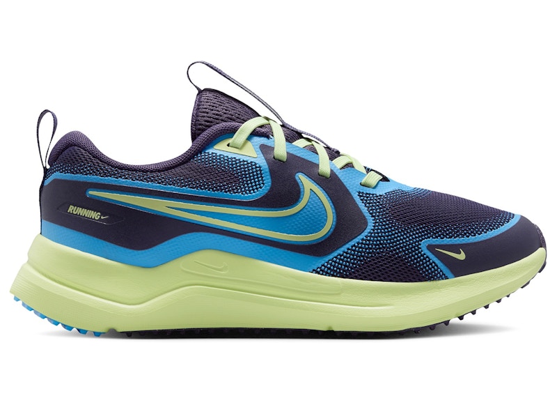(Youth) Nike Cosmic Runner Dark Raisin Liquid Lime University Blue IQ9312-573