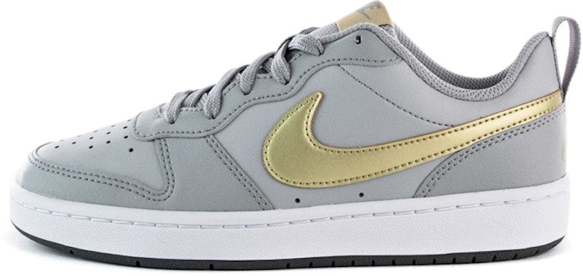 (Youth) Nike Court Borough Low 2 'Gray Gold' BQ5448-013 Buy (Youth) Nike Court Borough Low 2 'Gray Gold' BQ5448-013