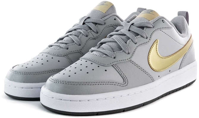 (Youth) Nike Court Borough Low 2 'Gray Gold' BQ5448-013 Order (Youth) Nike Court Borough Low 2 'Gray Gold' BQ5448-013