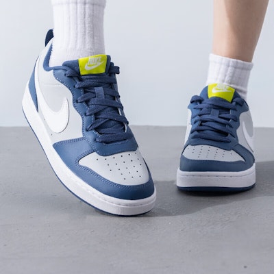(Youth) Nike Court Borough Low 2 'Grey Fog Mystic Navy' BQ5448-016 Order (Youth) Nike Court Borough Low 2 'Grey Fog Mystic Navy' BQ5448-016