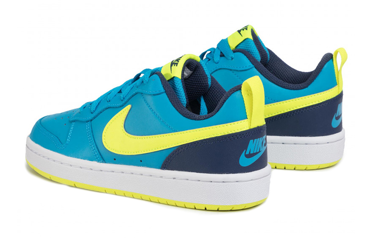 Shop Nike Court Borough 低筒 耐吉板鞋 GS 藍黃