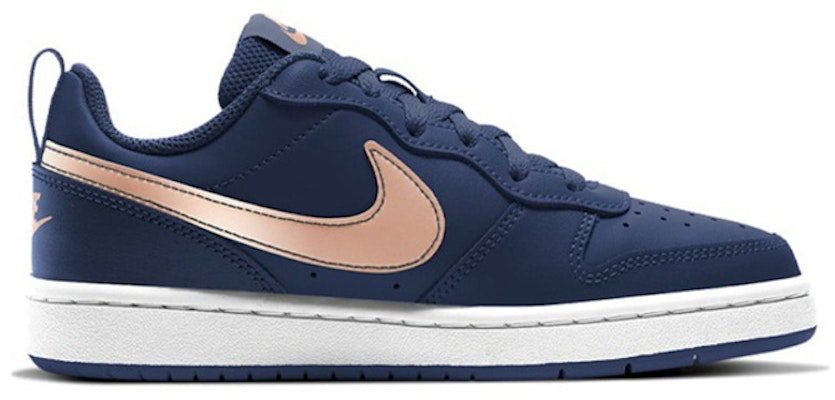 (JR) Nike Court Borough Low 2 'Navy Copper' Lelaki Kasual Sneakers. BQ5448-401 Order (JR) Nike Court Borough Low 2 'Navy Copper' Lelaki Kasual Sneakers. BQ5448-401