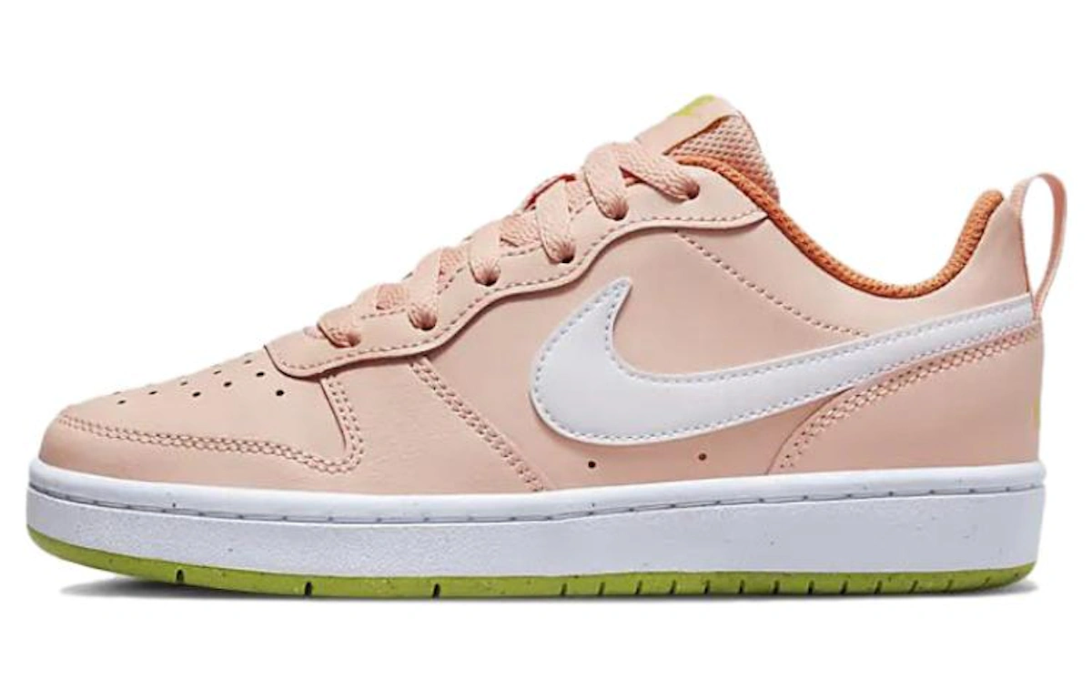 (Youth) Nike Court Borough Low 2 'Pink White' BQ5448-800