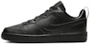 (JR) Nike Court Borough Low 2 'Triple Black' Lelaki Kasut Hitam Sepenuhnya. BQ5448-001