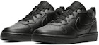 Lookbook (JR) Nike Court Borough Low 2 'Triple Black' Lelaki Kasut Hitam Sepenuhnya. BQ5448-001