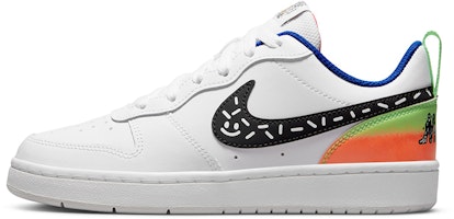 (Youth) Nike Court Borough Low 2 'White Black Photon Dust' DV1367-101 (Youth) Nike Court Borough Low 2 'White Black Photon Dust' DV1367-101