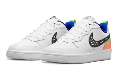 (Youth) Nike Court Borough Low 2 'White Black Photon Dust' DV1367-101