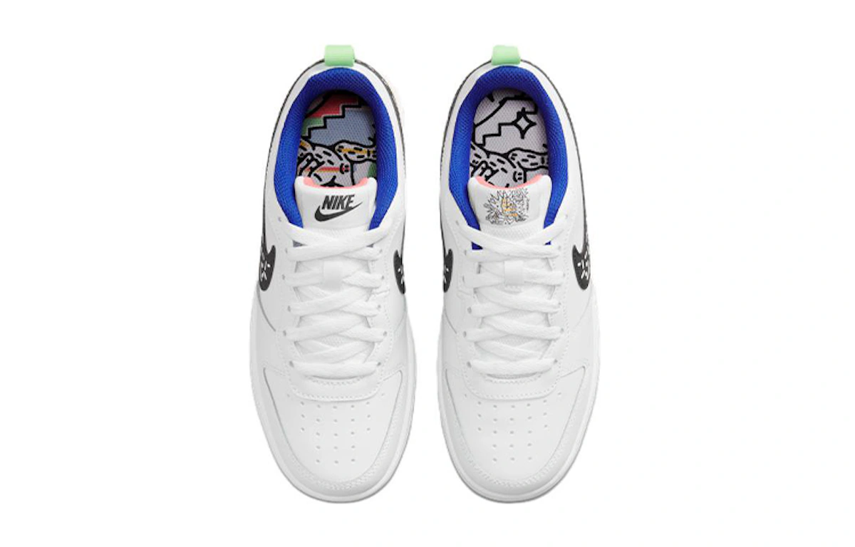 (Youth) Nike Court Borough Low 2 'White Black Photon Dust' DV1367-101
