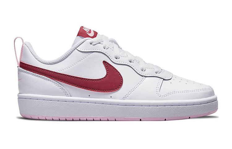 Order (JR) Nike Court Borough Low 2 'Putih Dark Beetroot' BQ5448-120